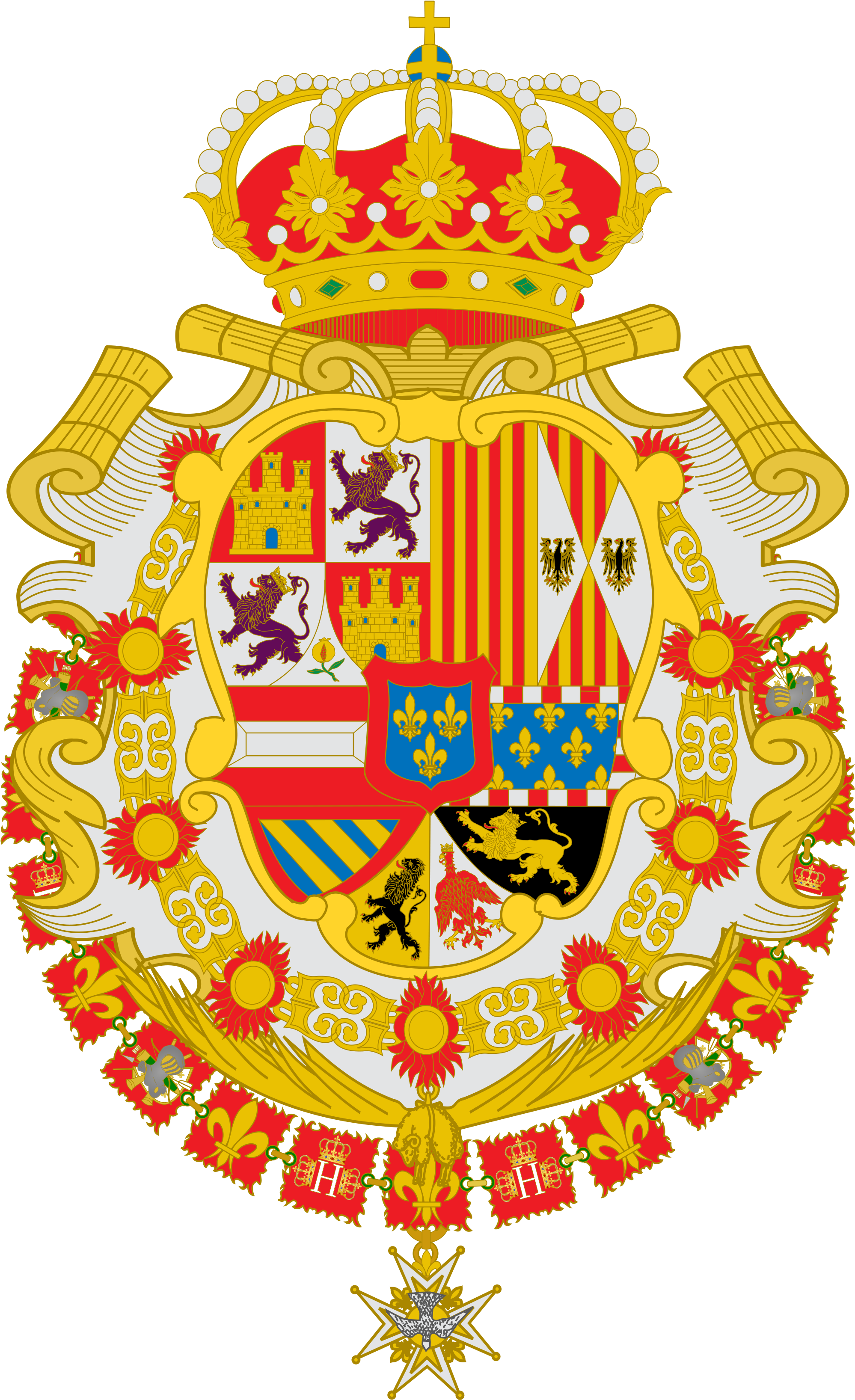 Open - Escudo Felipe Ii (2000x3286), Png Download
