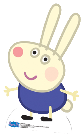 Richard Rabbit Cardboard Cutout - Peppa Pig - Richard Rabbit Cut Out Standee (302x477), Png Download