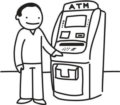 Bei - Atm Drawing Easy (420x420), Png Download