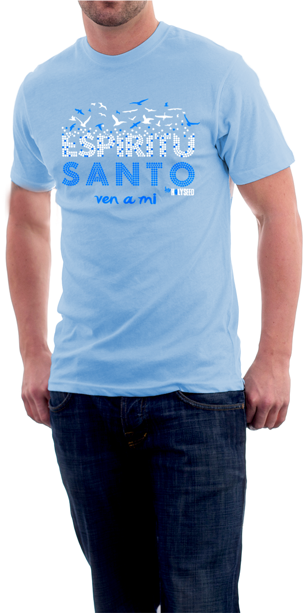Espiritu Santo Ven A Mi Playera 100% Algodón Precio - Calvin And Hobbes Winter Sweatshirt (716x1258), Png Download