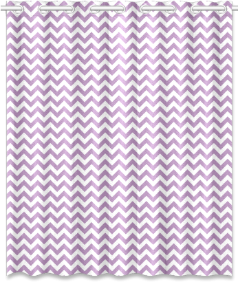 Purple Lilac And White Small Zigzag Chevron New Window - Curtain (500x500), Png Download
