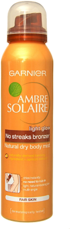 Garnier Ambre Solaire No Streaks Bronzer Natural Dry - Sunscreen (535x554), Png Download