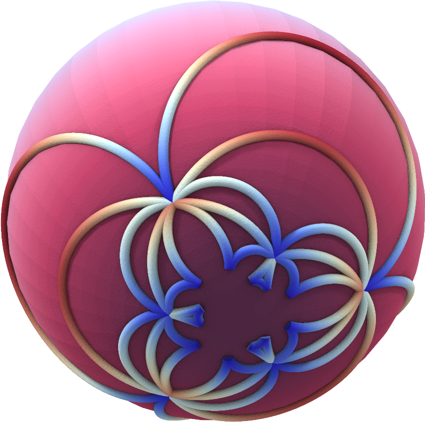 Picture Of 3d Model Of Second Level Riemann Sphere - Circle (1024x1024), Png Download