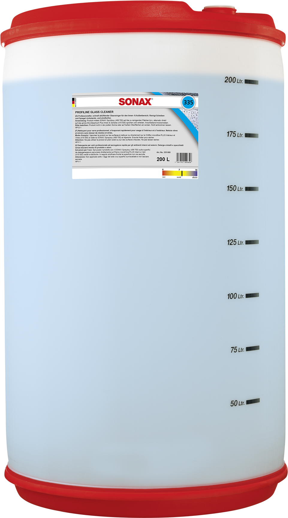 Silicone Exhaust Emissions And Nicotine Residues From - Sonax Profiline Glasscleaner D/f/nl/gb/e/i 200 Litre (1028x1772), Png Download