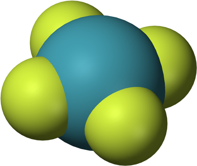 Xenon Tetrafluoride 3d Vdw - Xenon Molecule (700x599), Png Download