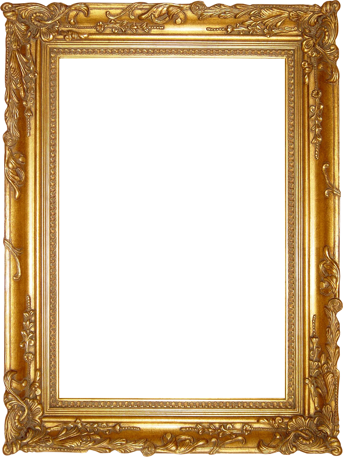 Oil Painting Frames Awesome Art Frames Oil Painting - Gold Frame (1175x1565), Png Download
