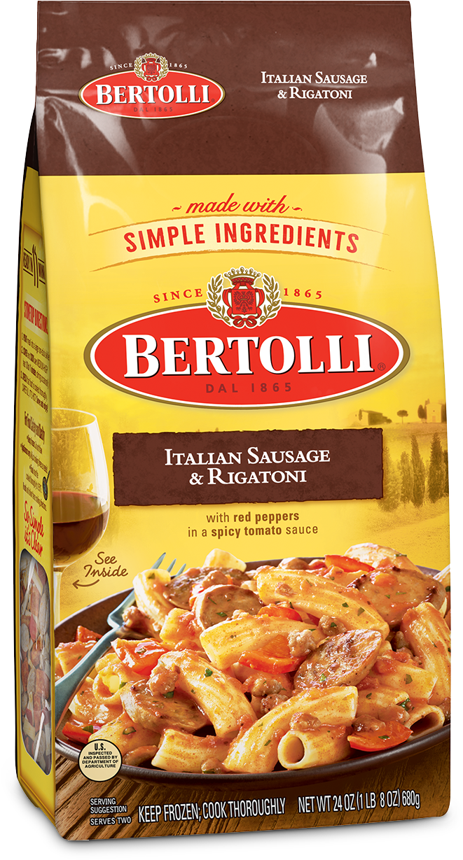Share A Bottle, Not A Status - Bertolli Italian Sausage And Rigatoni (480x480), Png Download