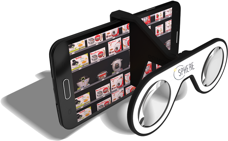 Seb Réalité Virtuelle - Homido Mini Virtual Reality Vr Glasses For Smartphone (800x500), Png Download