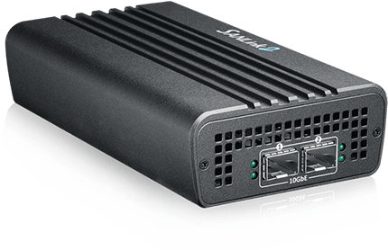Sanlink2 10g Sfp Connects Thunderbolt™ 2 Devices To - Thunderbolt 3 To Sfp+ (480x327), Png Download