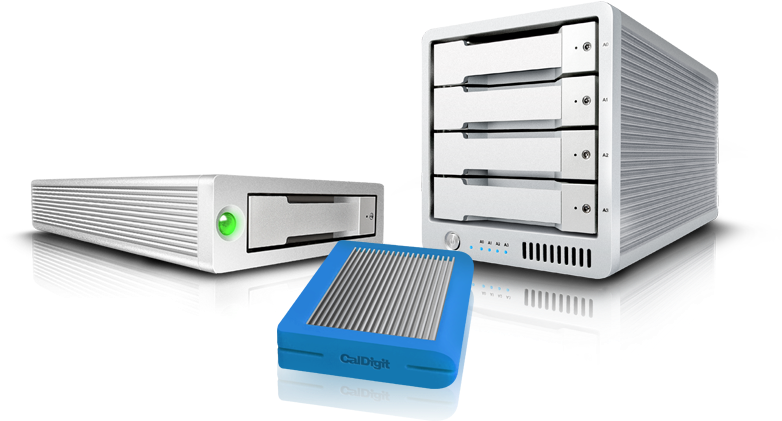 Thunderbolt 3 & Usb-c Storages Of Caldigit - Caldigit T4 4tb (4 X 1000gb) Thunderbolt 2 (906x437), Png Download