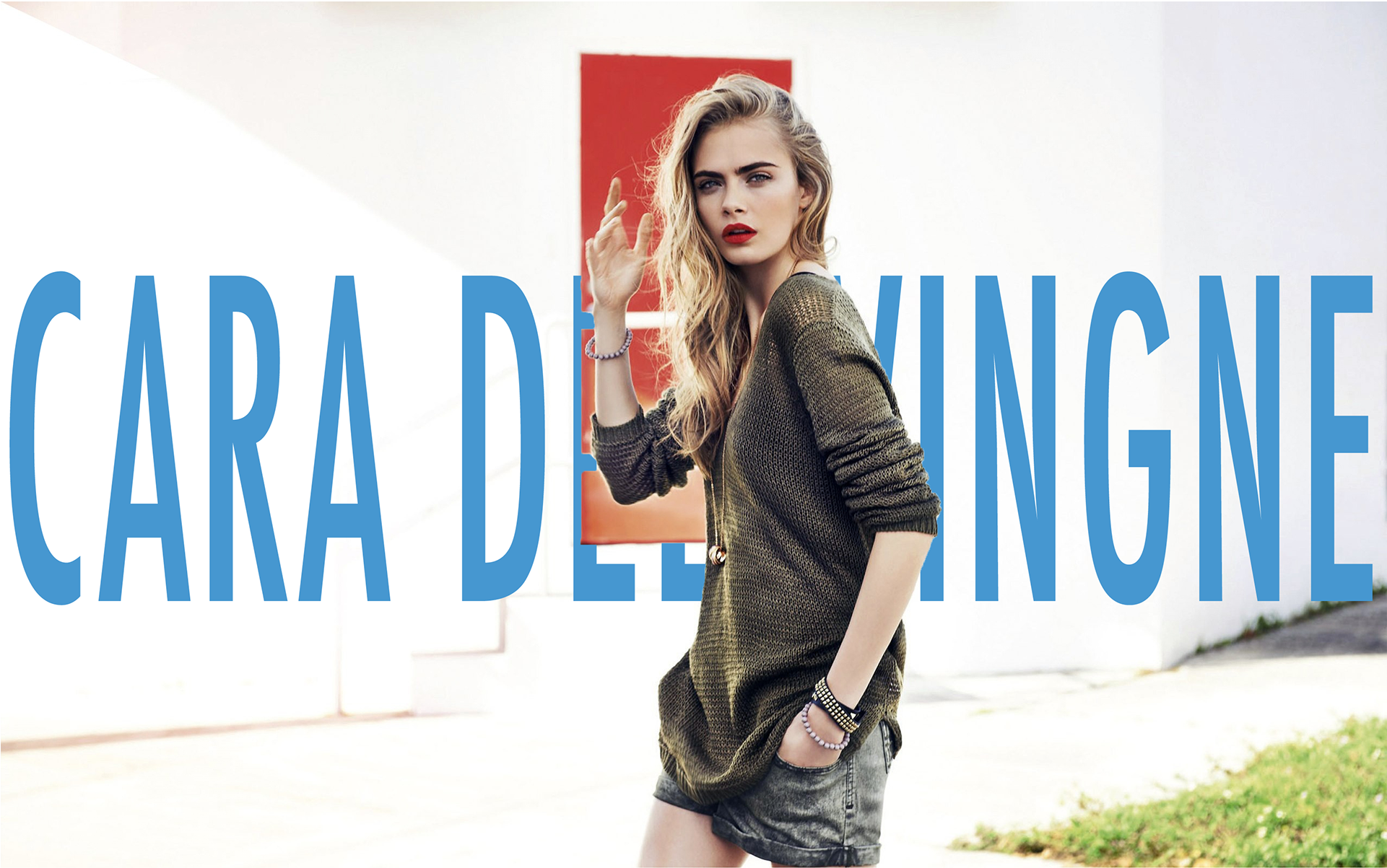 Photo Editing - Cara Delevingne - Cara Delevingne Sweater Dress (1920x1484), Png Download