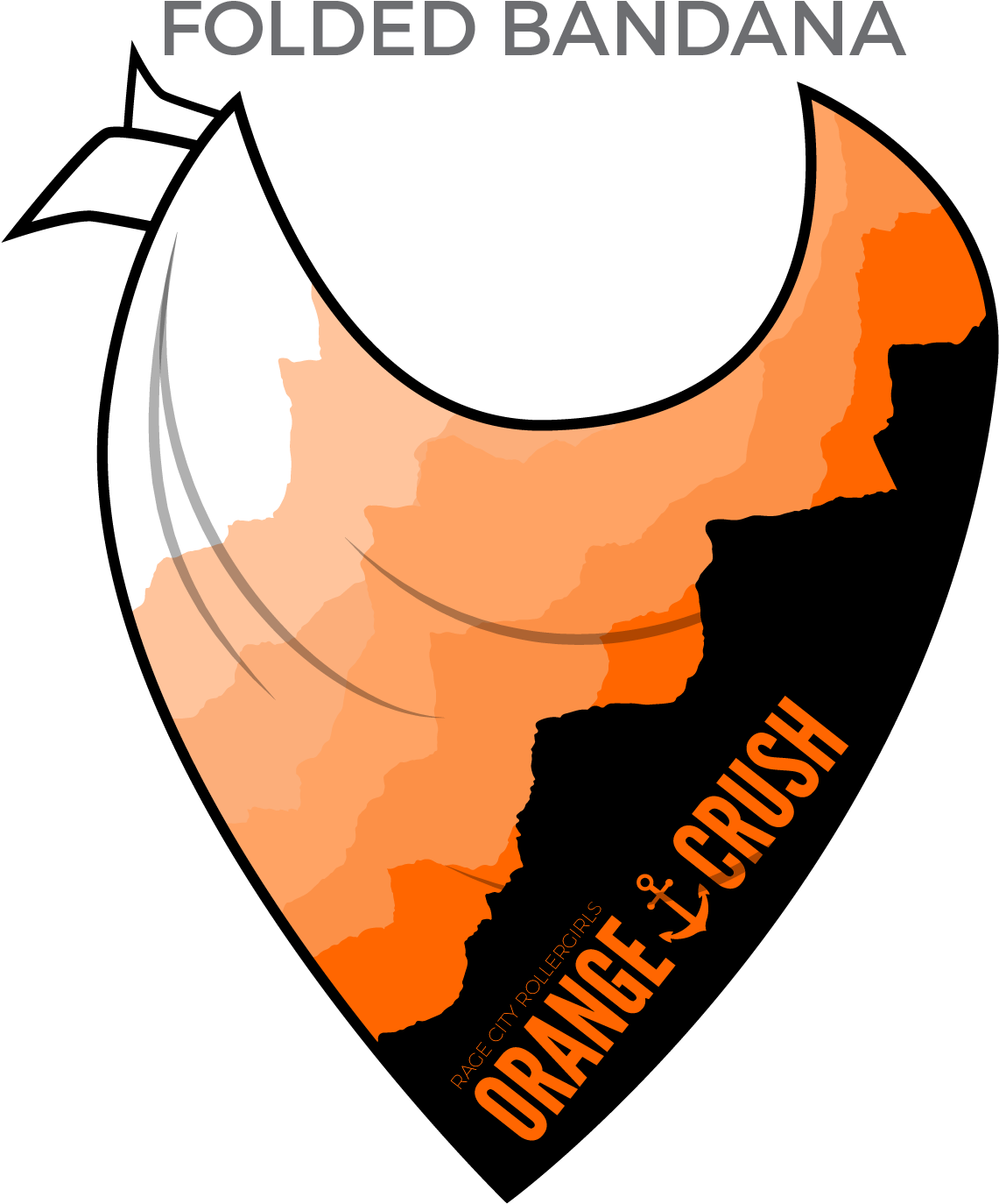 Rage City Rollergirls Orange Crush - Roller Derby (1500x1500), Png Download