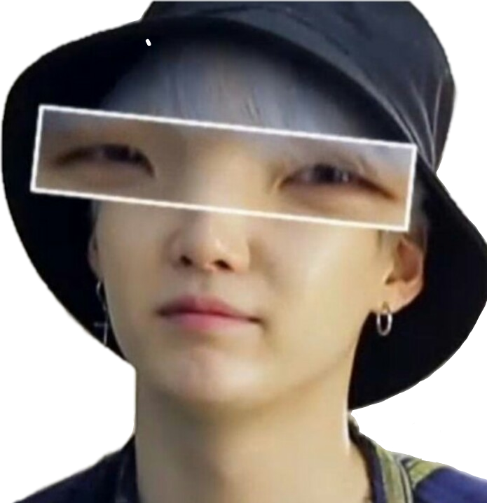 Bts Derp Png - Bts Yoongi Derp (695x719), Png Download