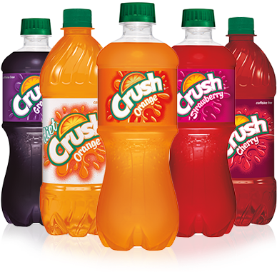 Crush - Crush Orange Soda - 20 Fl Oz Bottle (394x380), Png Download