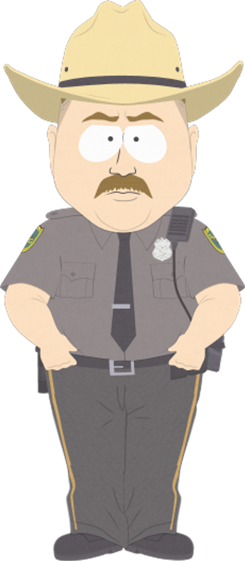 Law Enforcement Officer Bright - Officer Bright South Park (480x1099), Png Download