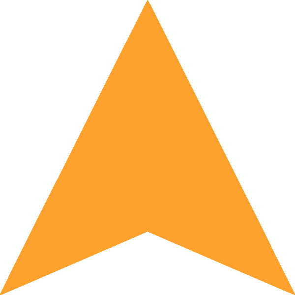 Uarrow-bright - Triangle (600x600), Png Download