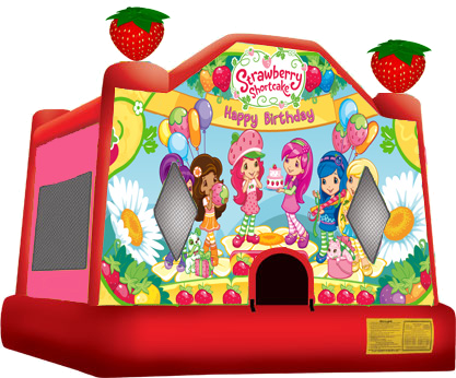 Strawberry Shortcake Bounce House (417x346), Png Download
