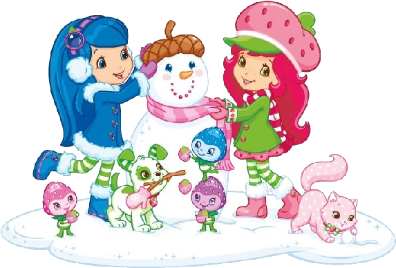 Strawberry Shortcake Xmas Character-17 - Strawberry Shortcake - 2015 16 Month Wall Calendar (600x400), Png Download