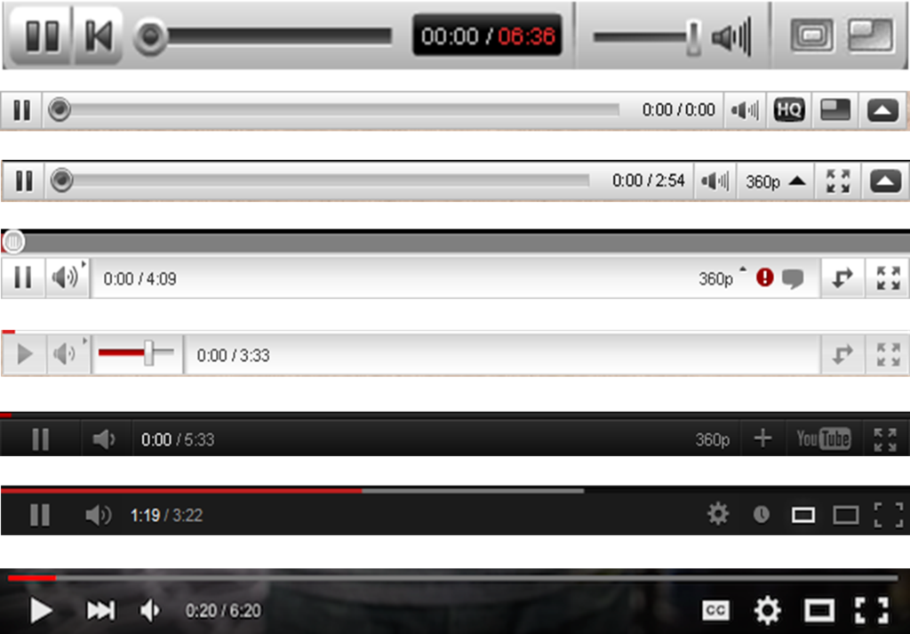 Youtube Video Player Evolution By Dangerhillterror - User Interface Design (1024x713), Png Download
