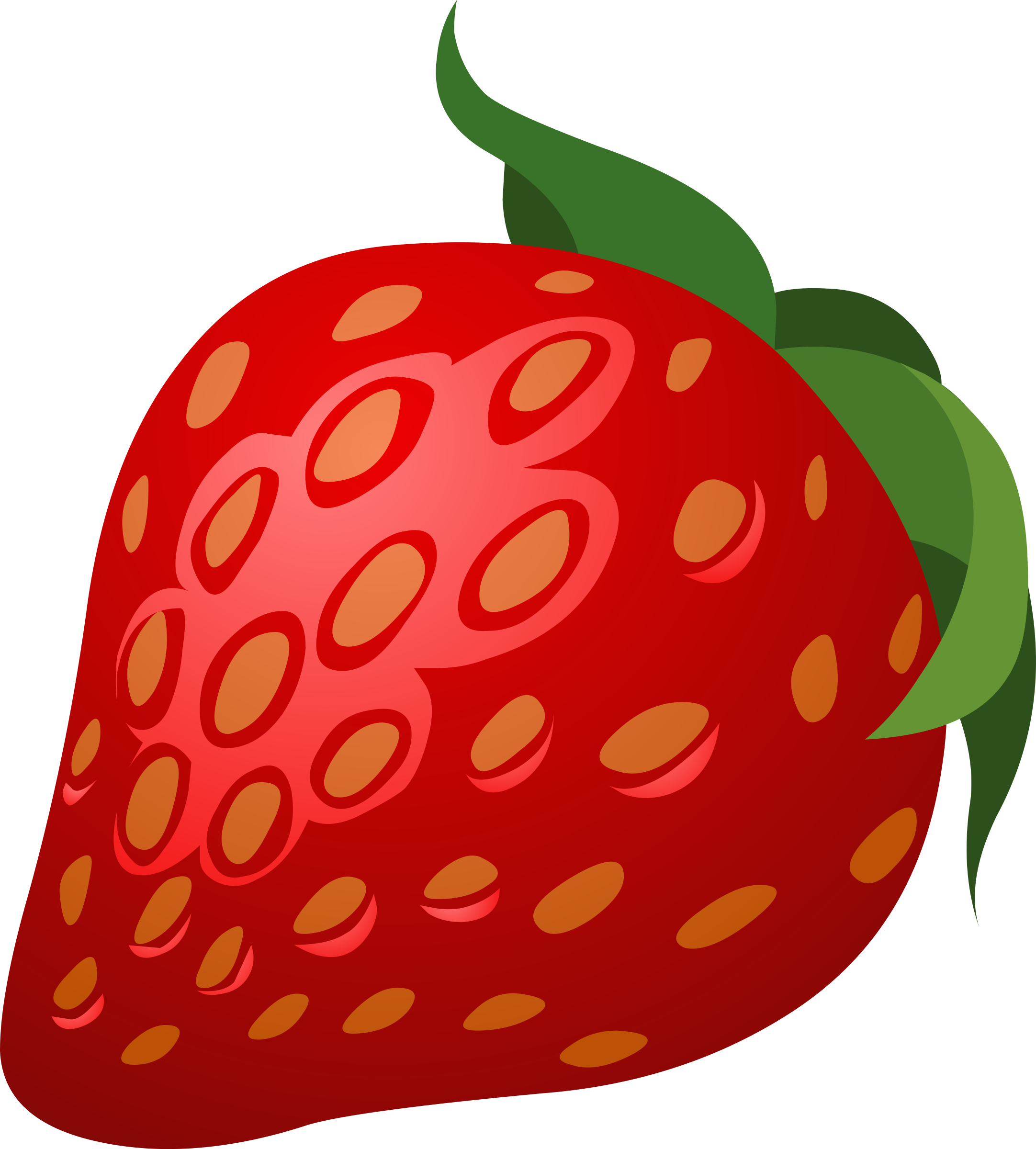 Png Strawberry Shortcake Source - Strawberry Clipart (2164x2400), Png Download