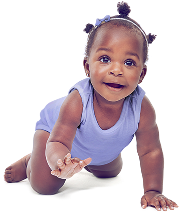 Crawling Baby - Infant (383x432), Png Download