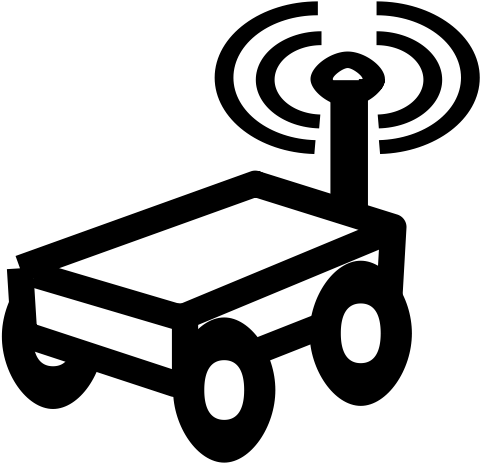 The Iot-lab Provides Robots To Reach Application Scenario - 4 Wheel Robot Icon (600x600), Png Download