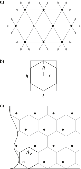 A) Triangular Grid Anchored By A Sample Point Ðþ; (b) - Hexagon Tile Patterns (314x650), Png Download