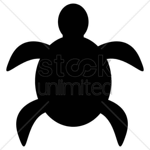 Silhouette - Sea Turtle Silhouette Clip Art (600x600), Png Download