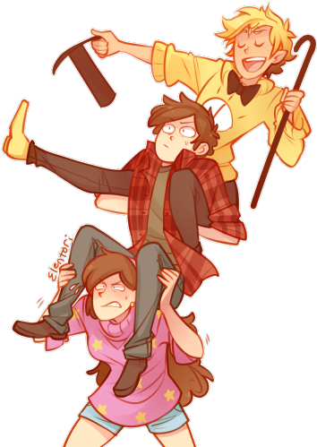 Hello Everyone I Am Back Again To Bring You Some Goodies - Elentori Gravity Falls (400x521), Png Download