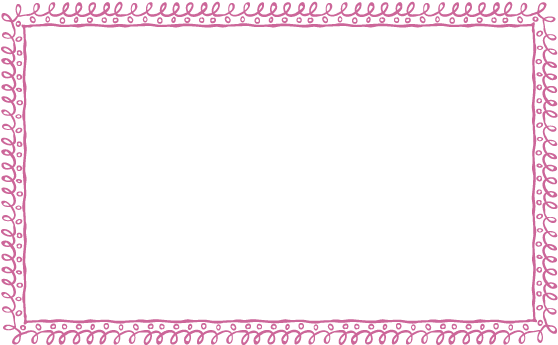 Dusty Rose Doodle Border - Green Border Frame Png (612x396), Png Download