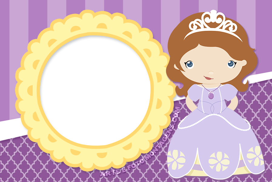 Montagem Para Fotos - Moldura Da Princesa Sofia Png (898x602), Png Download