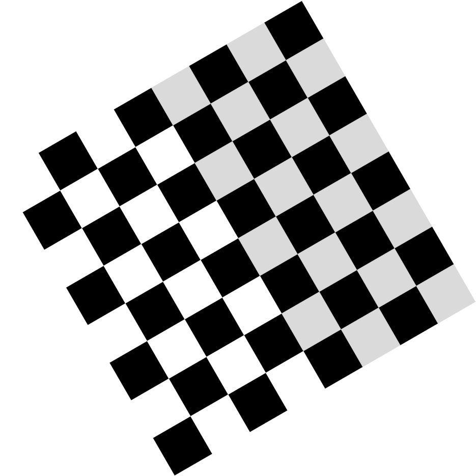 File - Checkerboard Rotate - Svg - 3 Way Chess Vector (1024x1024), Png Download