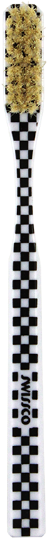 Swissco Natural Bristle Toothbrush Checkerboard Pattern - Makeup Brushes (611x817), Png Download
