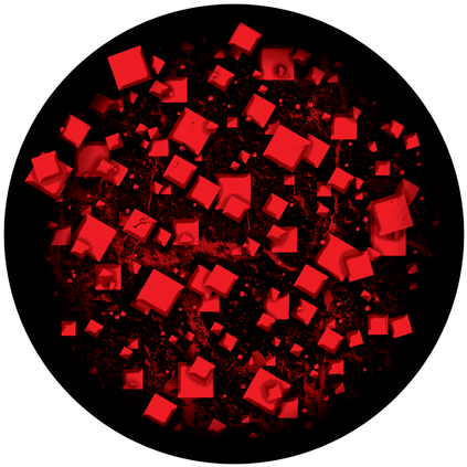 Apollo Design C2-1157 Angry Checkerboard Glass Pattern - Diamond Dust - Apollo Glass Gobo #sr-6111 (500x500), Png Download