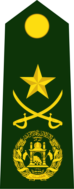 Afghan National Army Insignia - Flag Of Afghanistan (250x638), Png Download