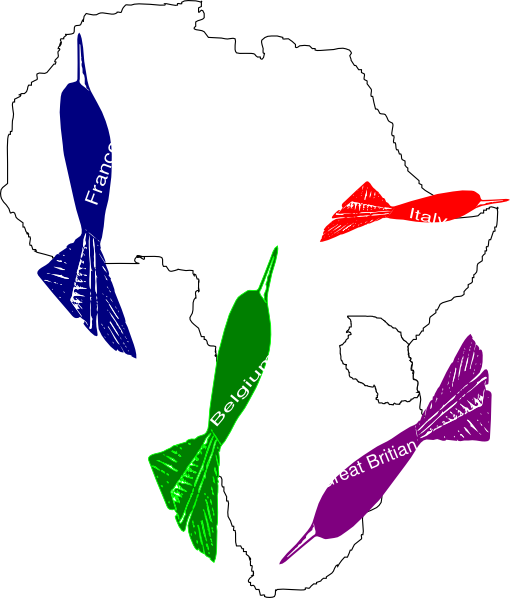 How To Set Use Africa Imperialism Map Clipart (510x598), Png Download