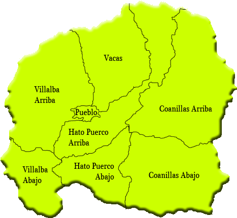 Barrios Of Villalba, Puerto Rico Puerto Rico, San Juan, - Mapa De Villalba Puerto Rico (531x522), Png Download