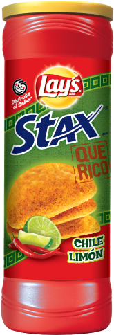 Lay's Stax® Que Rico Chile Limón Flavored Potato Crisps - Stax Sour Cream And Onion (334x483), Png Download