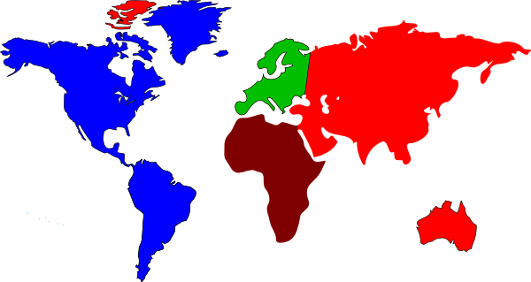 Map Americas Europe Africa Asiapacific Png (600x319), Png Download