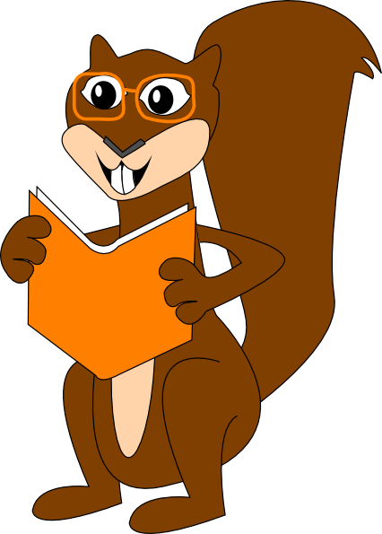 Comic Clipart Funny - Squirrel Clipart (426x595), Png Download