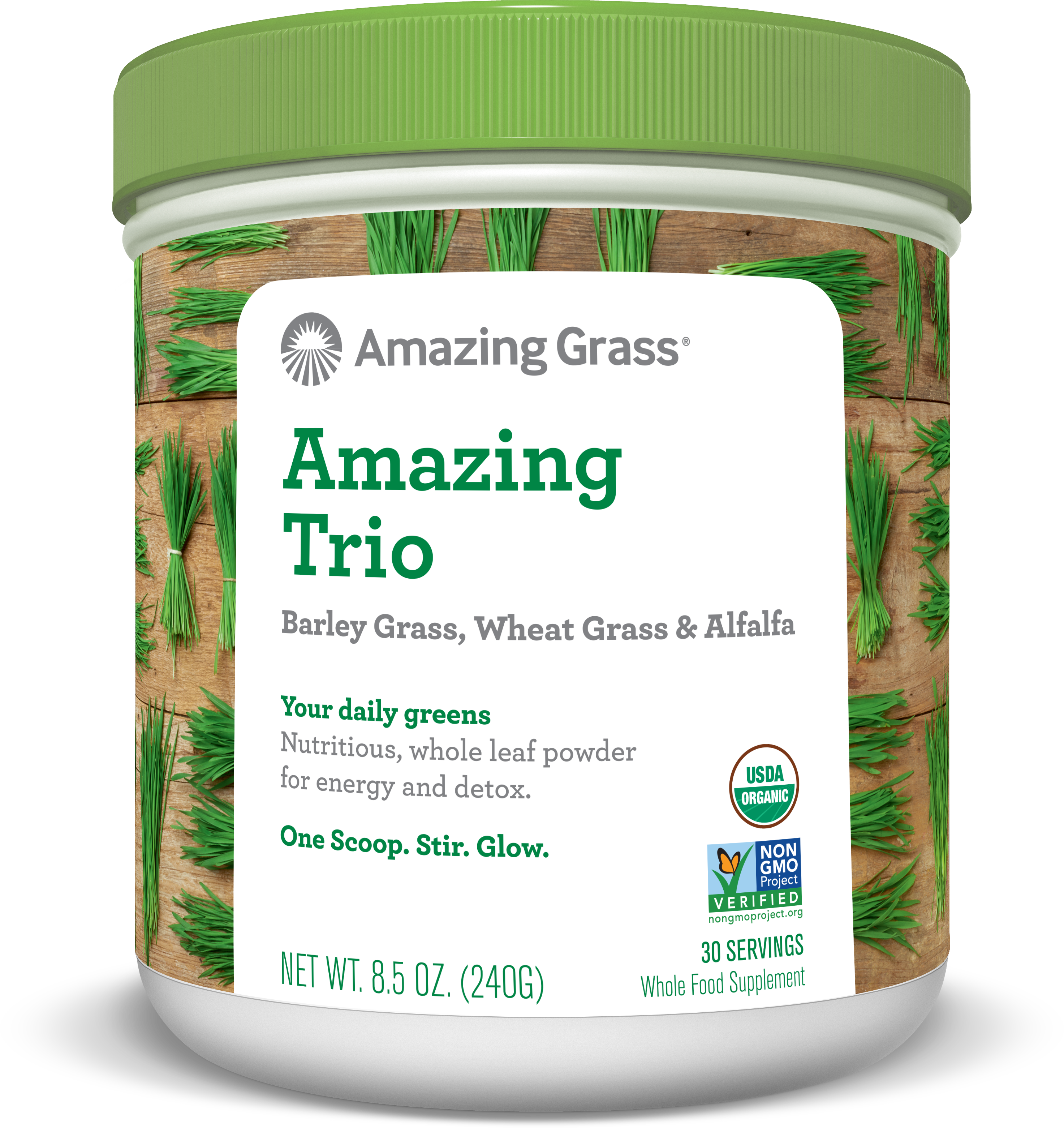 Cereal Grasses - Amazing Grass Organic Wheat Grass Powder 30 Servings, (2945x3121), Png Download