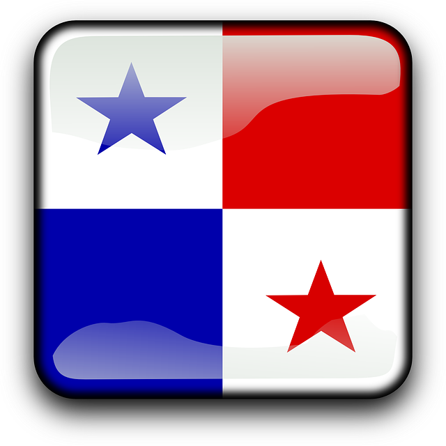 Button Panama, Flag, Country, Nationality, Square, - American Flag Heart Svg (640x640), Png Download