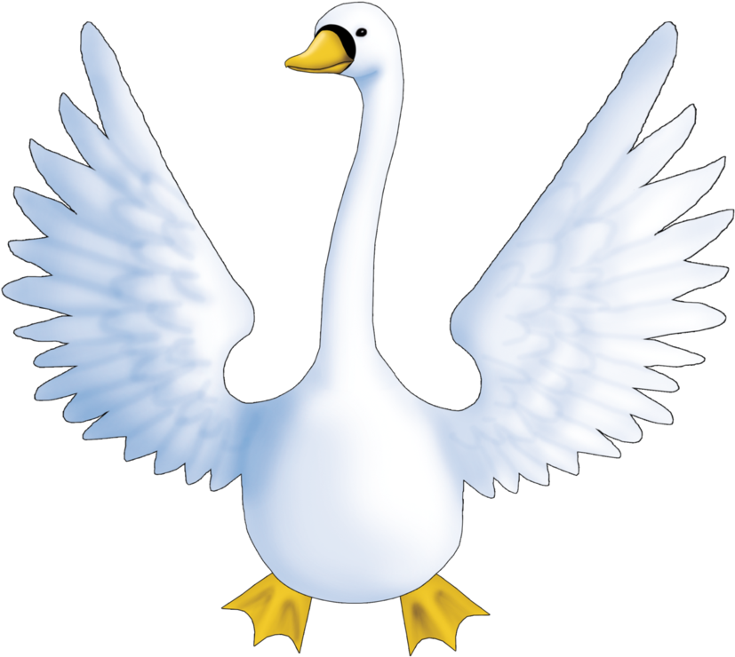 Swan Tattoo Drawing At Getdrawings - White Swan Png (882x906), Png Download