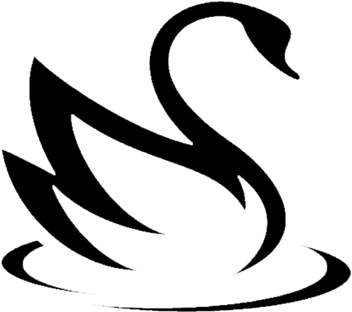 Http - //swanmarkyate - Co - Uk/wp Swan Logo Black - Swan Logo (556x533), Png Download