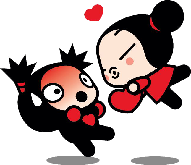 Pucca Y Garu (646x558), Png Download