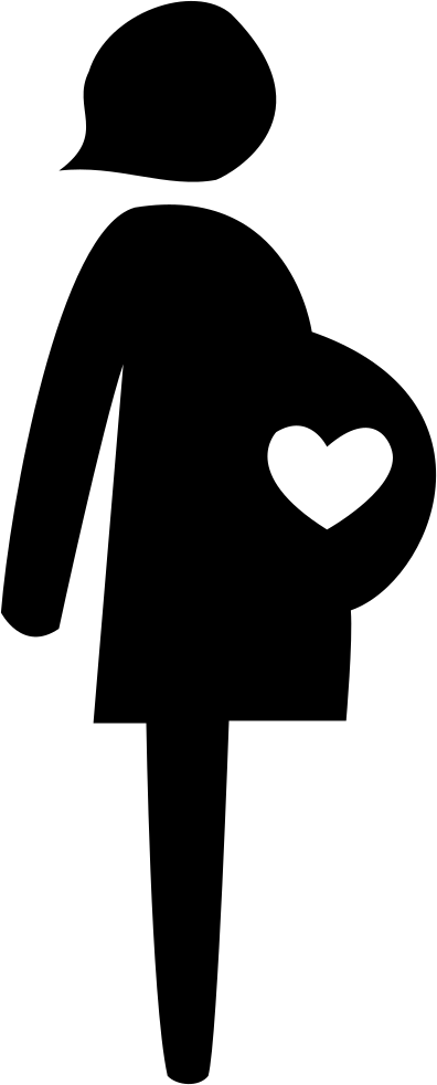 Png File - Pregnant Woman Icon Png (396x982), Png Download