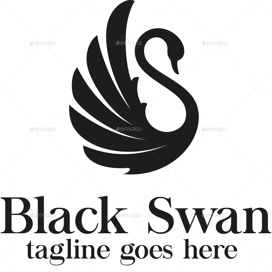 Template - Black Swan Logo (948x948), Png Download