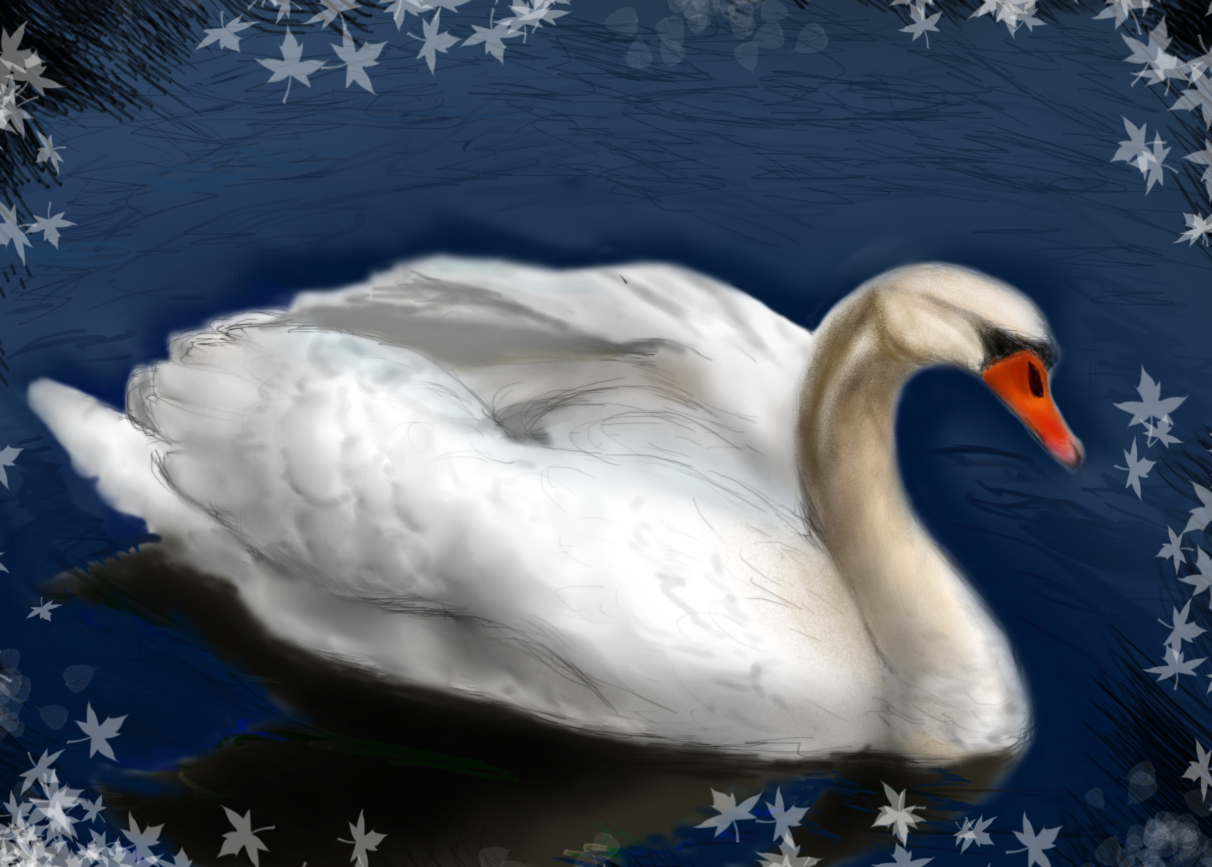 Author Comments - Black Autumn (2400x1717), Png Download