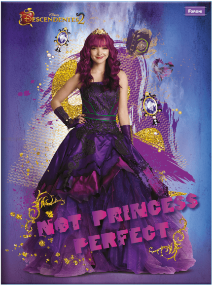 Caderno Brochurão Descendentes 2 Mal Descendants 2, - Cadernos De Descendentes 2 (486x600), Png Download