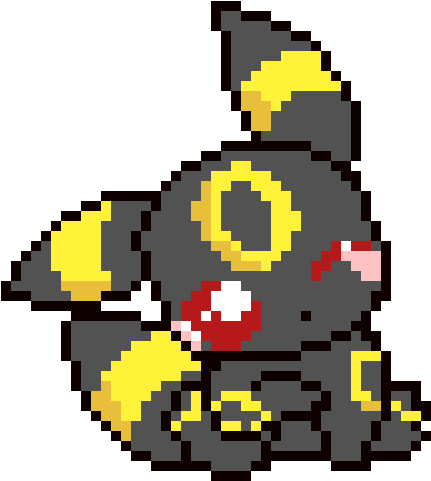 Umbreon Kawaii - Punto De Cruz Pokemon (480x500), Png Download